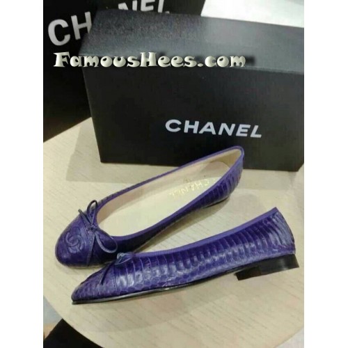 C flat classic snake leather purple